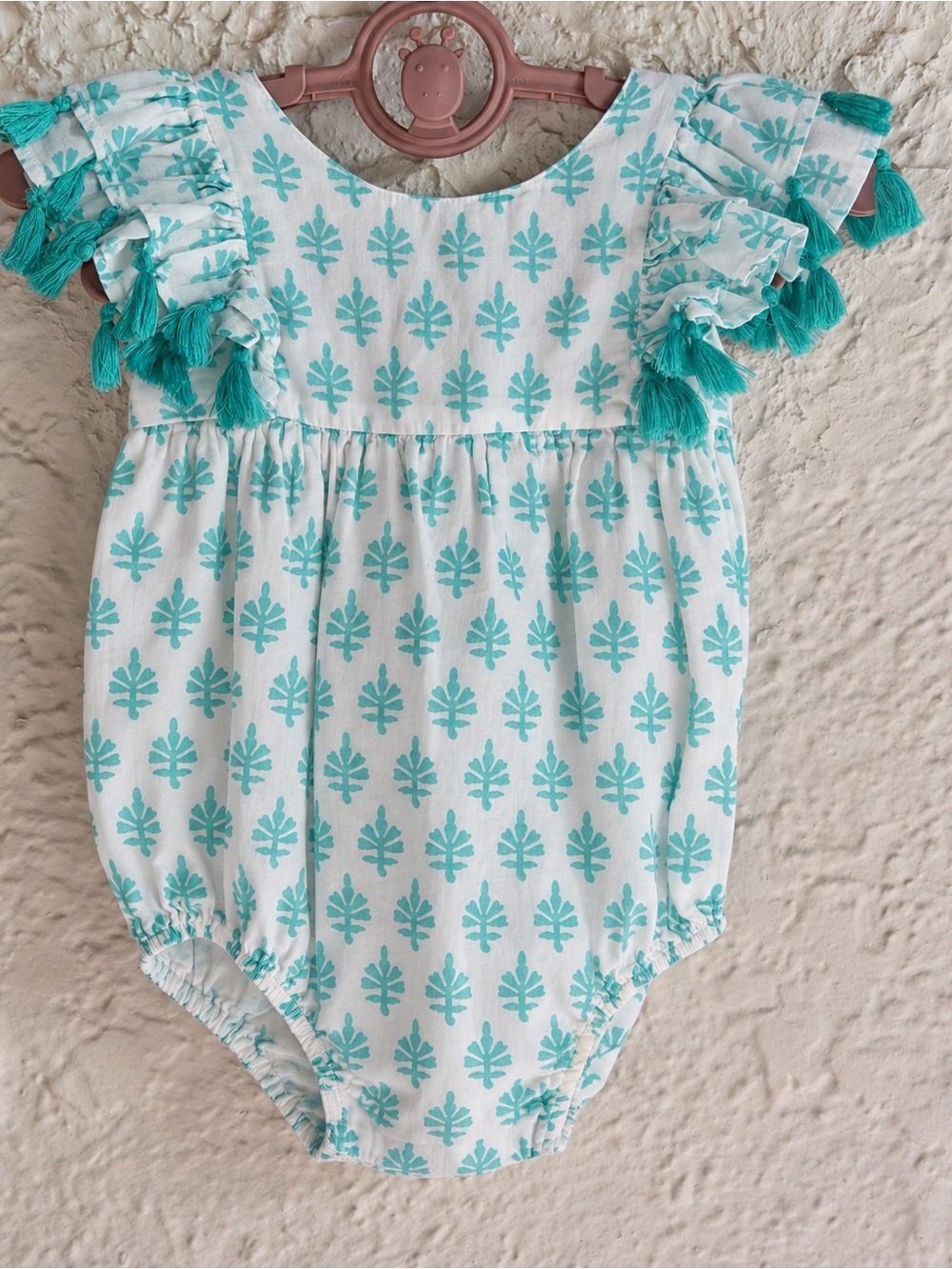 Like new! Mer St Barth 6-12 months baby romper.